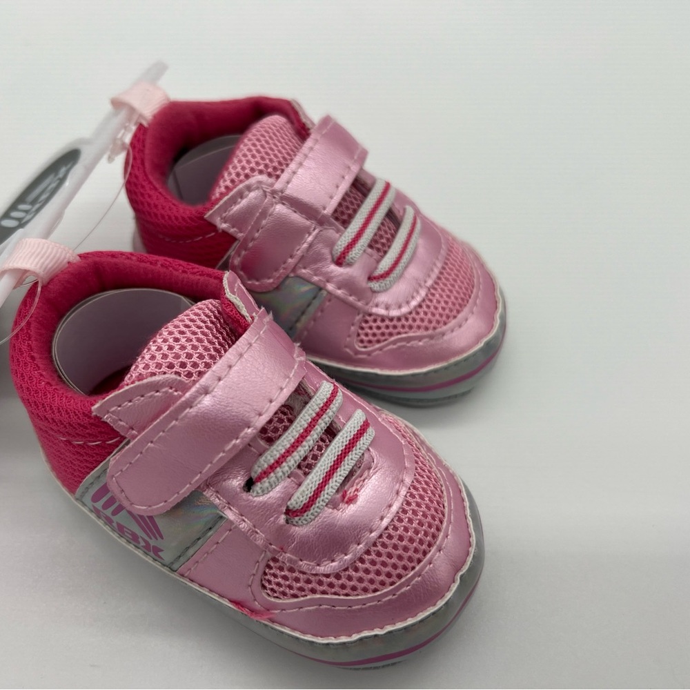 RBX Girls Boys Newborn Infant Sneakers Fuchsia Pink